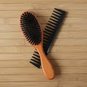 bamboo brush and comb for pet grooming