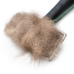 hair in pet grooming brush